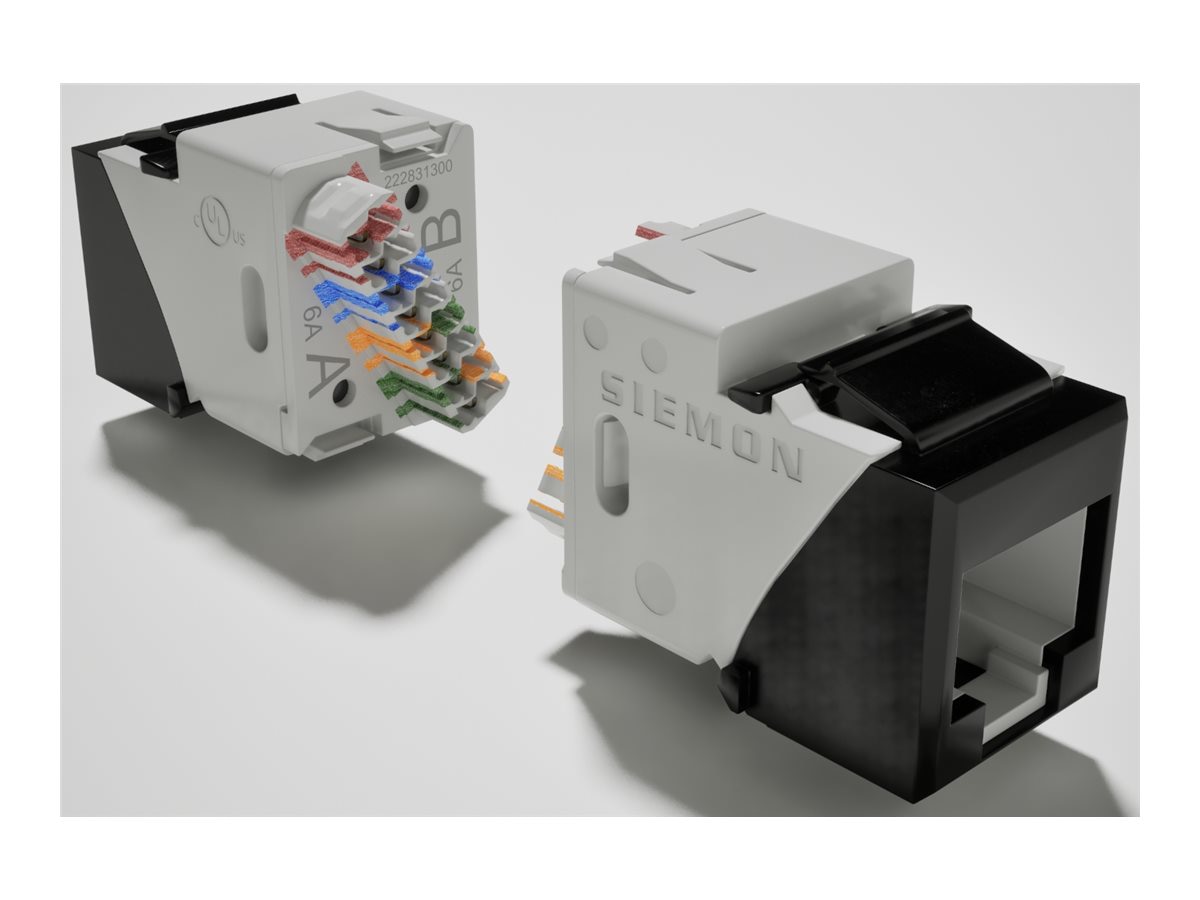 Siemon UltraMAX UTP CAT6A RJ-45 Keystone Copper Outlet - Black