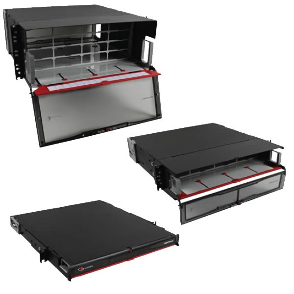 Siemon LightVerse Pro Rack Mount 2U Fiber Enclosure - Black