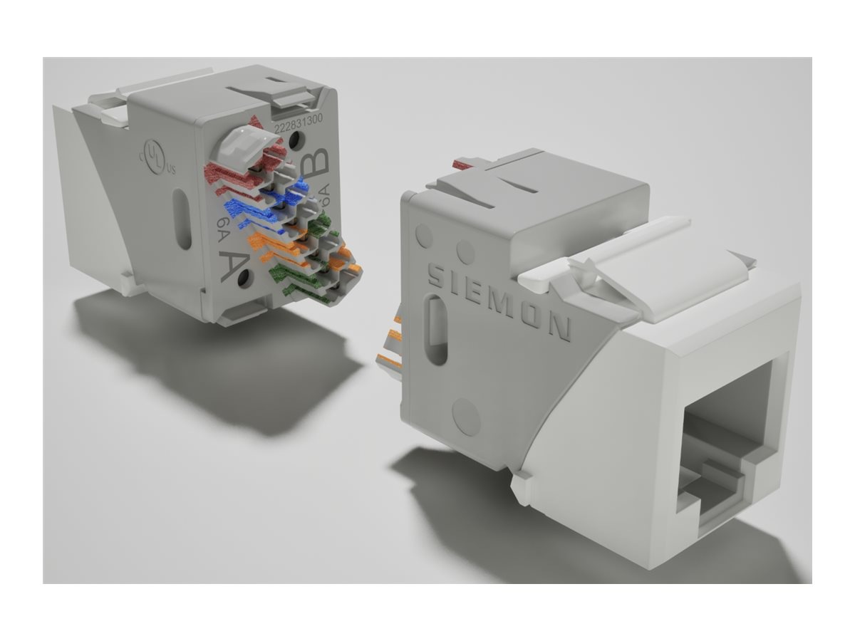 Siemon UltraMAX UTP CAT6A RJ-45 Keystone Copper Outlet - White