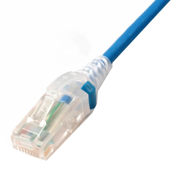 Siemon SkinnyPatch 6 5' RJ-45/RJ-45 CAT6 UTP Slim Cable - Blue