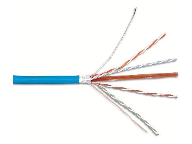 Siemon CAT6A Shielded CMR CSA FT4 F/UTP 4-Pair Riser Cable - Blue