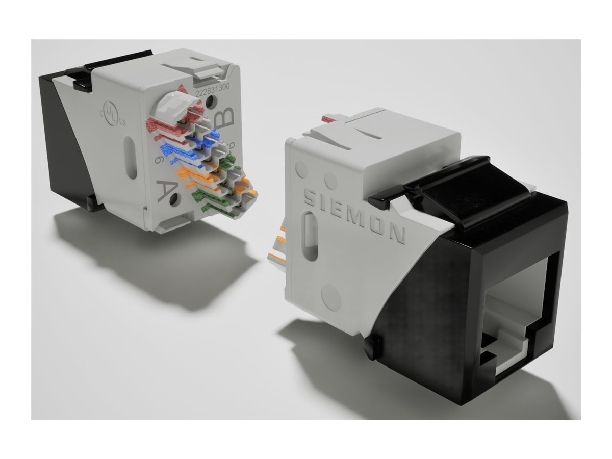 Siemon UltraMAX UTP CAT6 RJ-45 Keystone Copper Outlet - Black