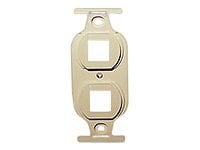 Leviton QuickPort Duplex 106 Flush Mount - modular insert