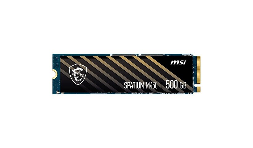 MSI SPATIUM M450 500 GB Solid State Drive - M.2 2280 Internal - PCI Express NVMe (PCI Express 4.0 x4)