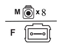 PROLINE 20M MPO/8XLC F/M OM4 AQUA