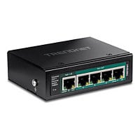 TRENDnet TI-B541 - switch - industrial, with PoE pass-through - 5 ports - T