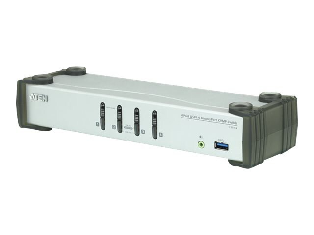ATEN CS1914 KVMP Switch - commutateur écran-clavier-souris/audio/USB - 4 ports
