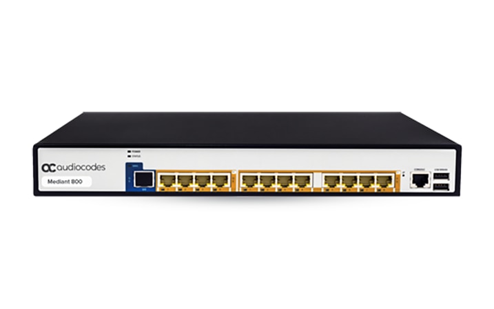 AudioCodes Mediant 800C Session Border Controller with 400 SBC Sessions and 124 TDM Port E1/T1 Trunk