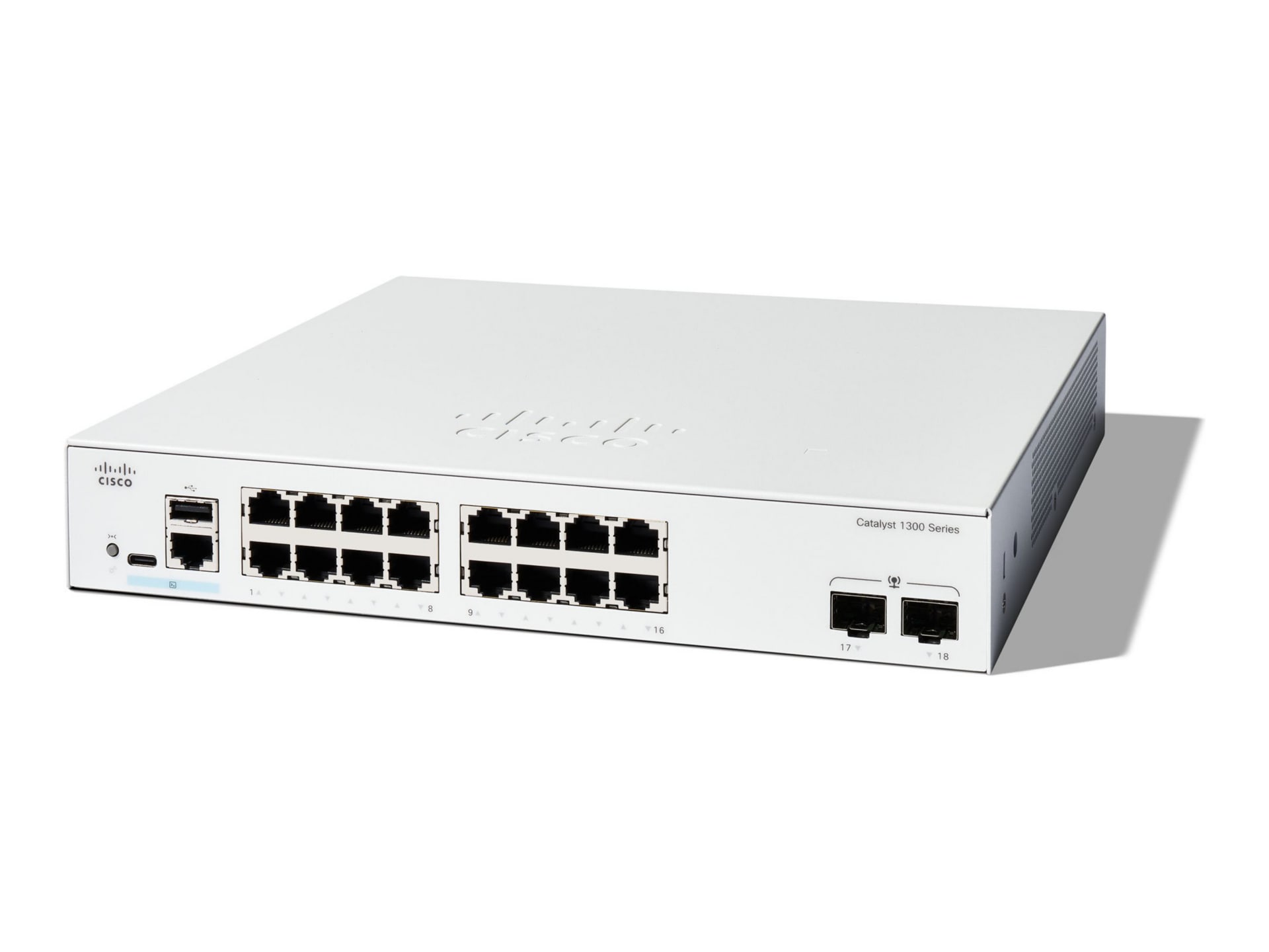 Cisco Catalyst 1300-16T-2G - switch - 16 ports - managed - rack-mountable