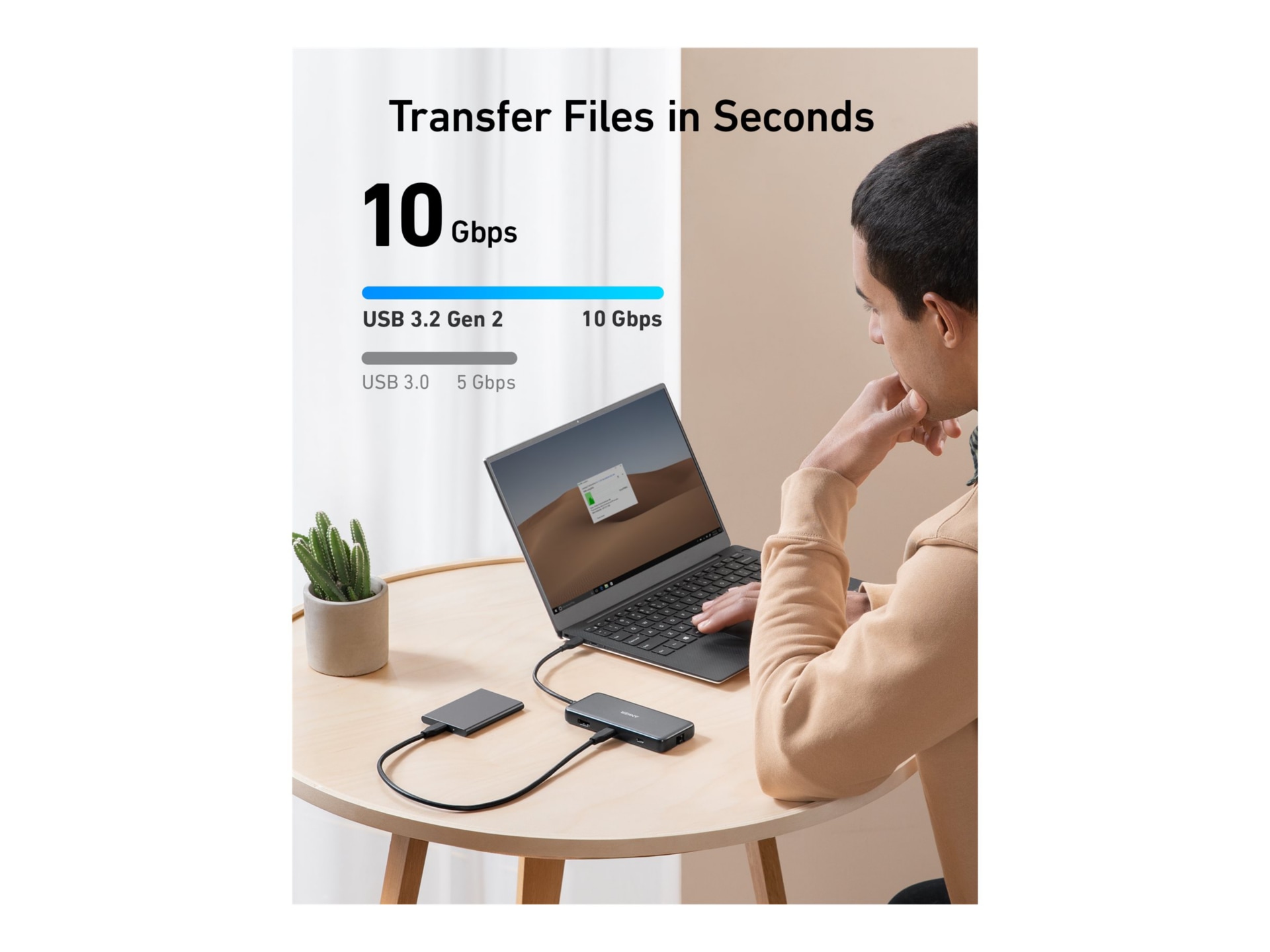 Thumbnail 6 of 6 for Anker PowerExpand 8-in-1 PD 10Gbps Data Hub - docking station - USB-C - HDMI - 1GbE