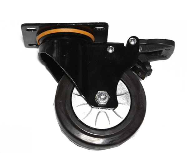 Anywhere Cart 4" Wheel Swivel Caster with Brake for AC-LITE, AC-PLUS, AC-PLUS-T, AC-45, AC-MAX, AC-GO Cart