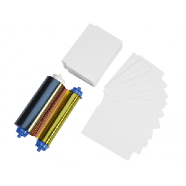 Zebra Media Kit - print ribbon / cards kit