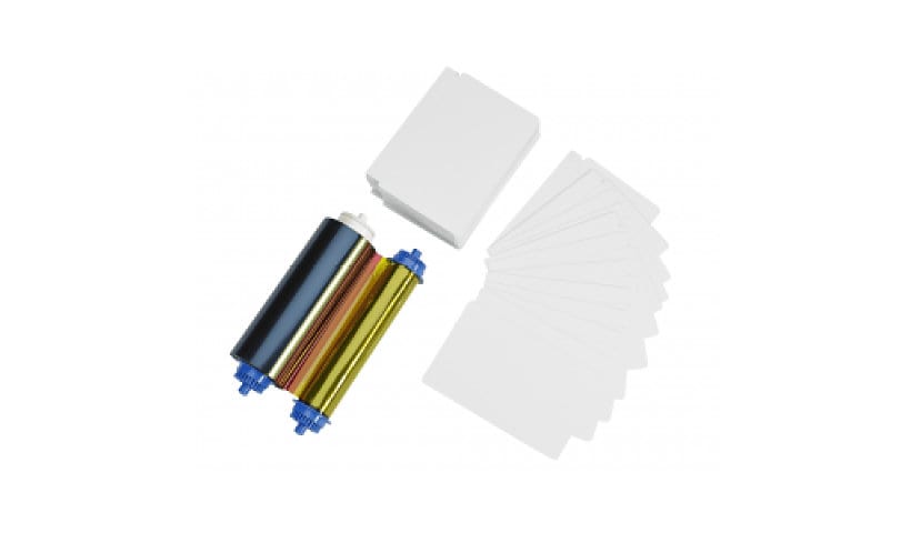 Zebra Media Kit - print ribbon / cards kit
