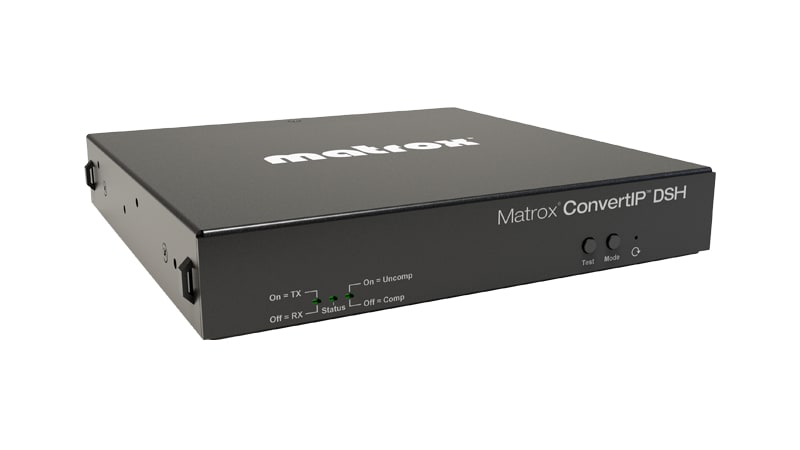 Matrox ConvertIP DSH Transmitter/Receiver Device with 2xSFP28 and 1xRJ-45 P