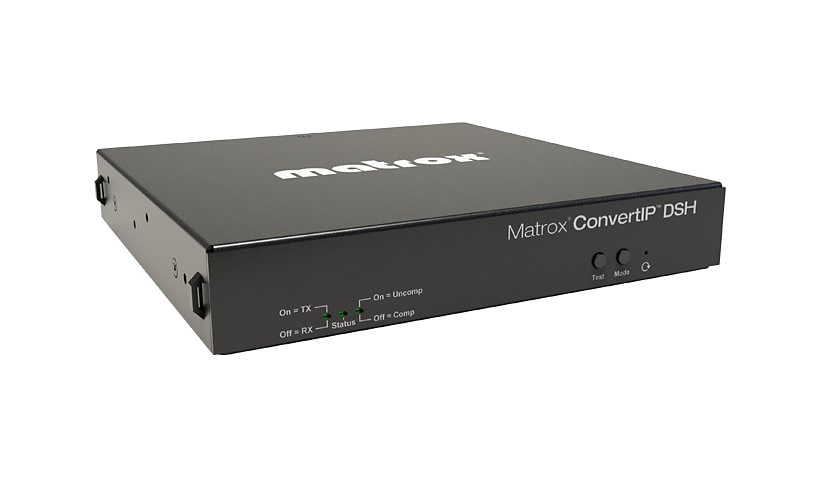 Matrox ConvertIP DSH Transmitter/Receiver Device with 2xSFP28 and 1xRJ-45 Ports