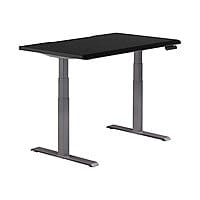 Vari - sit/standing desk - rectangular with contoured side - black