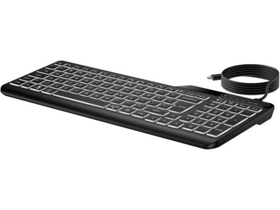 HP 405 Multi-Device Backlit Wired Keyboard US - English Local