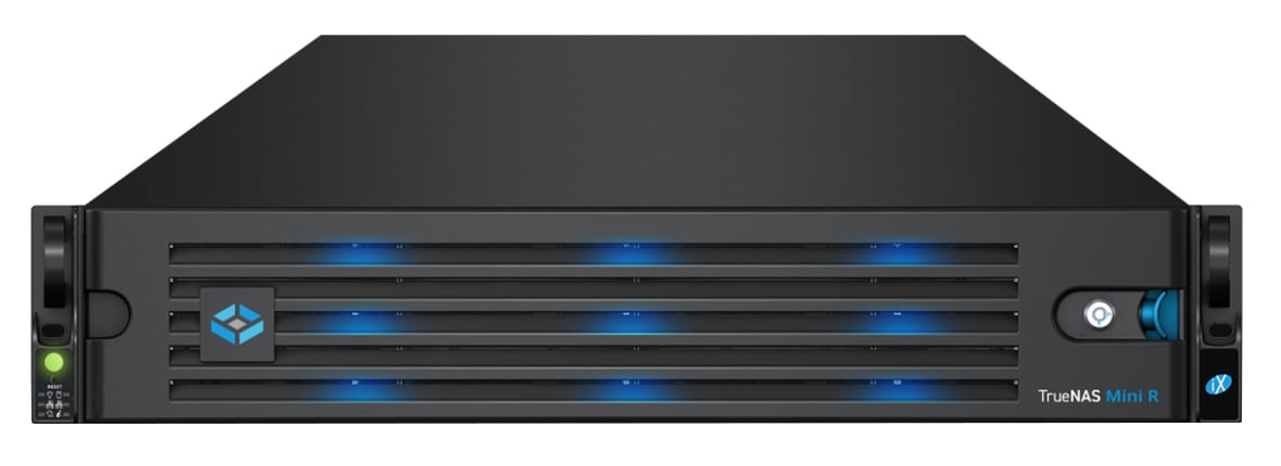 iXsystems TrueNAS Mini R Network Attached Storage System with 12 x 3.5" Hot-swappable Bays