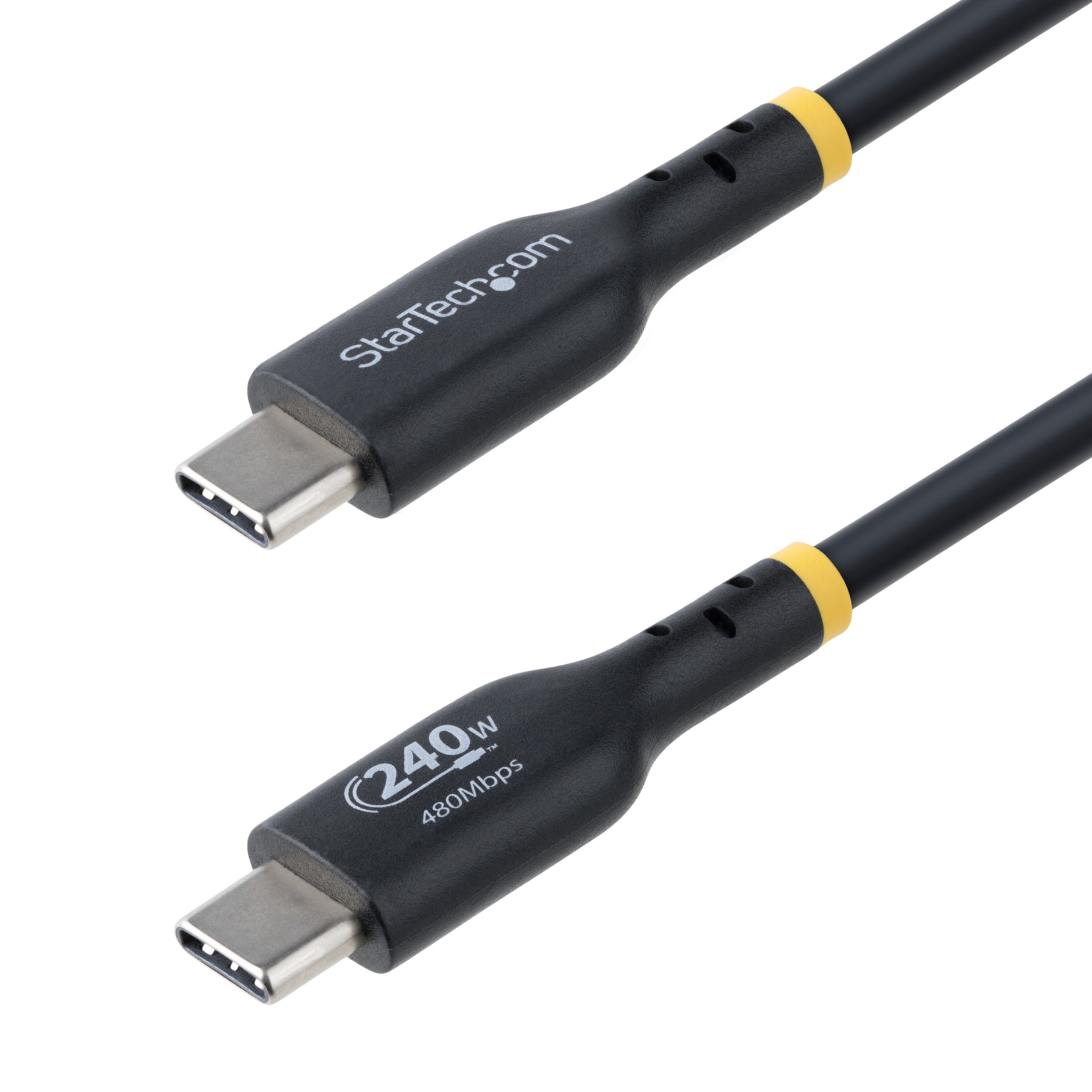 StarTech.com 6ft (1.8m) USB-C Charging Cable, Charge & Sync, 240W (5A) PD E