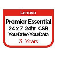 Lenovo Committed Service Essential Service + YourDrive YourData + Premier Support - extended service agreement - 3 years