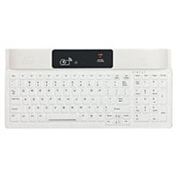 KSI Healthcare Keyboard with LinkSmart Cleaning Button and Contactless RFID Reader - White