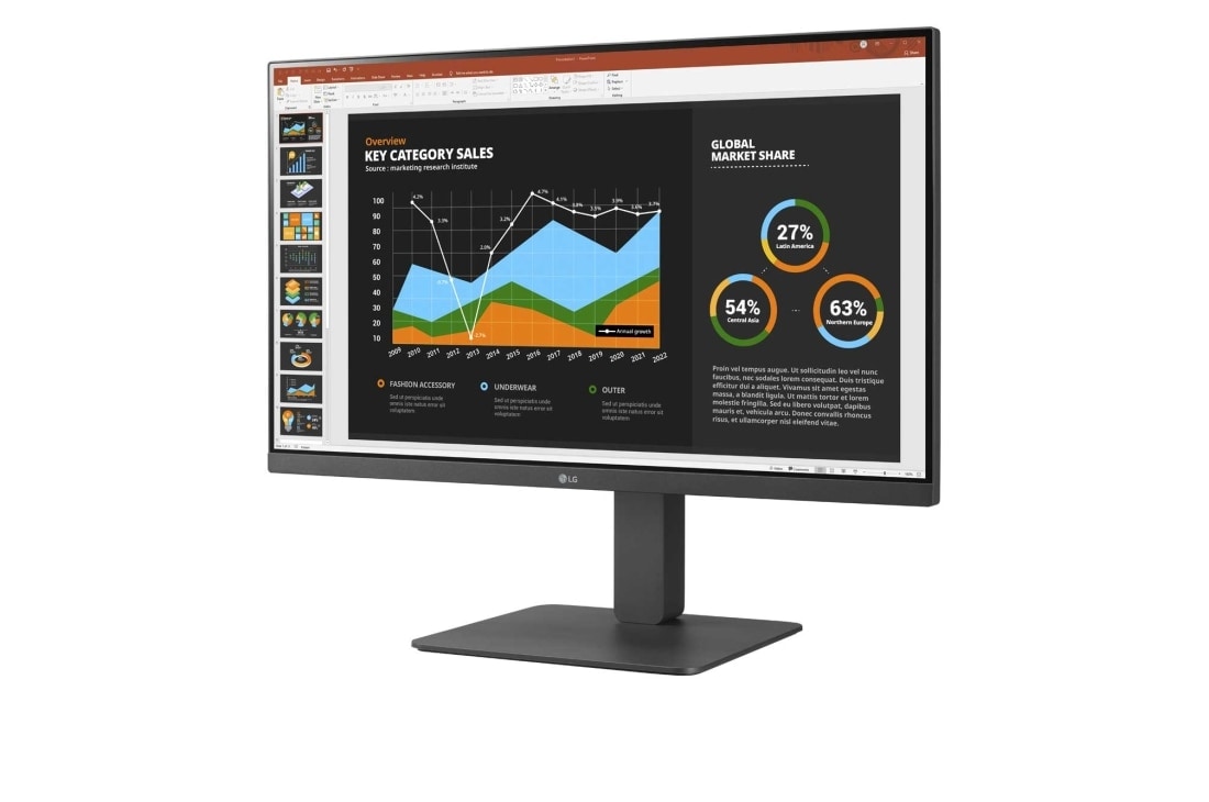 LG 27" IPS Full HD Monitor with Built-in Speakers, OnScreen Control and Multiple Ports