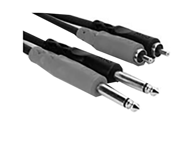 Hosa 1m Dual 1/4" to Dual RCA Stereo Interconnect Cable
