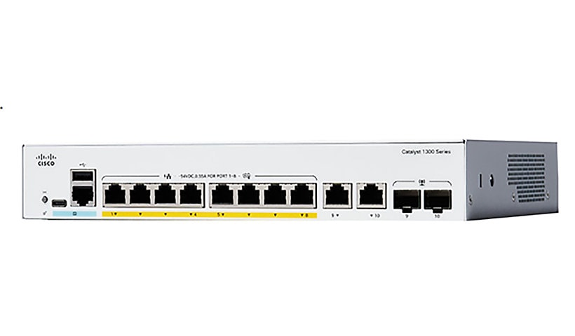 Cisco Catalyst 1300 8-Port Gigabit Ethernet Switch with External Power Supply