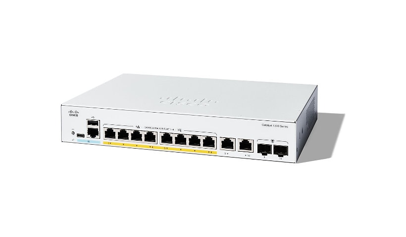 Cisco Catalyst 1300-8P-E-2G - switch - 8 ports - managed - rack-mountable