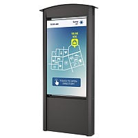 Peerless-AV Smart City Kiosk with 55" Xtreme High Bright Outdoor Display -