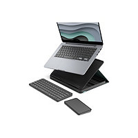 Logitech Casa Pop-Up Desk - keyboard and touchpad set - QWERTY - English - classic chic Input Device