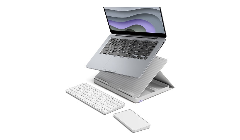 Logitech Casa Pop-Up Desk - keyboard and touchpad set - QWERTY - English - nordic calm Input Device