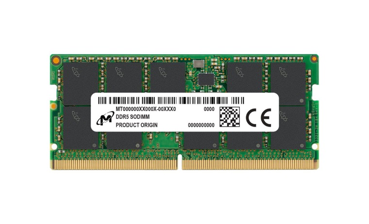 Micron 32GB DDR5 5600MHz ECC SODIMM 2Rx8 CL46 Server Memory