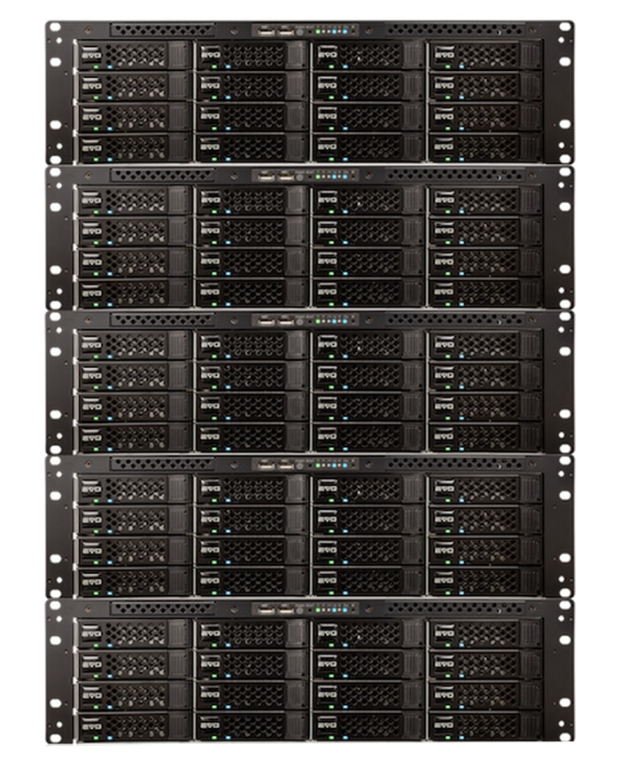 SNS EVO Nearline 3U 16-Bay Shared Storage Server with 16x22TB Hard Drive