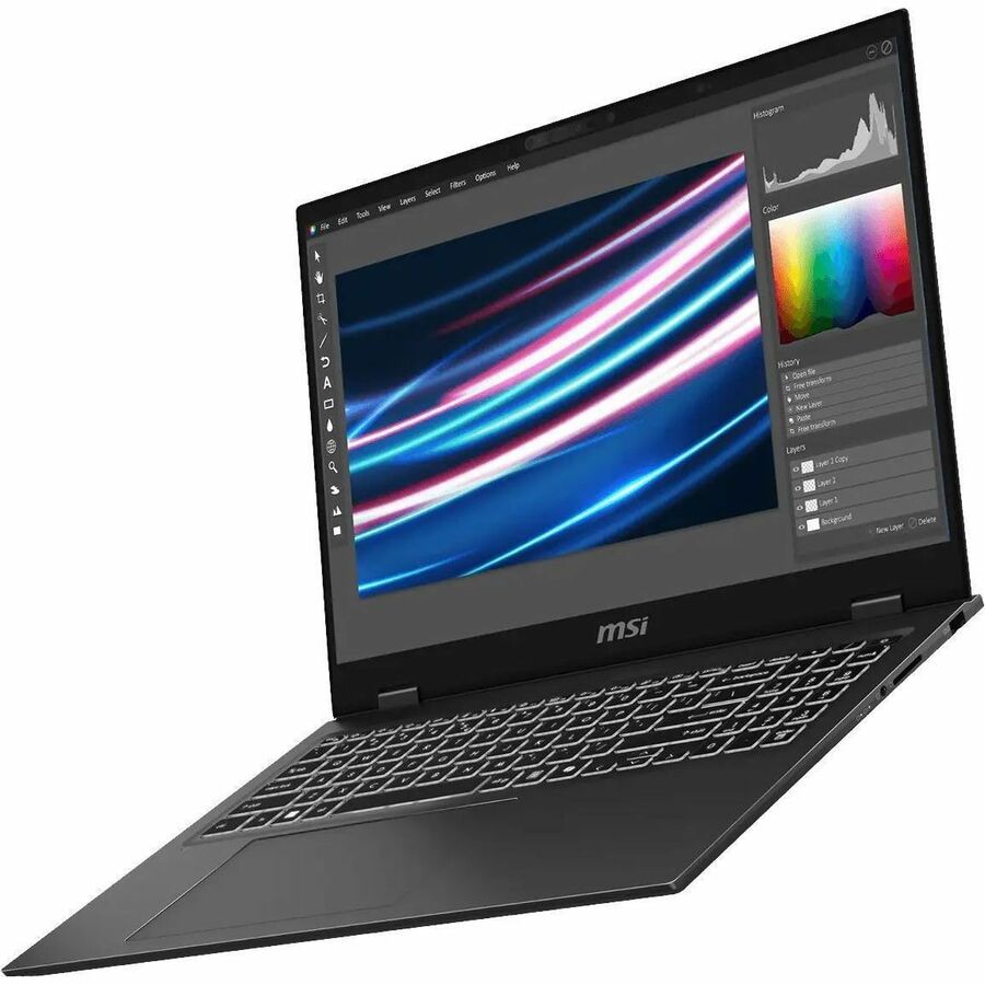 MSI Prestige 16 in QHD+ AI Ultrabook Laptop Intel EVO Core Ultra 7-155H, RT