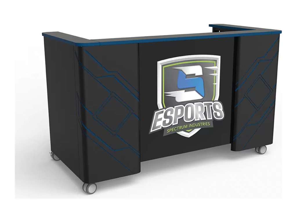 Spectrum Esports Shoutcaster Station - workstation - rectangular - black