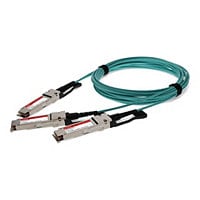 Proline 200GBase-AOC direct attach cable - TAA Compliant - 10 m - aqua