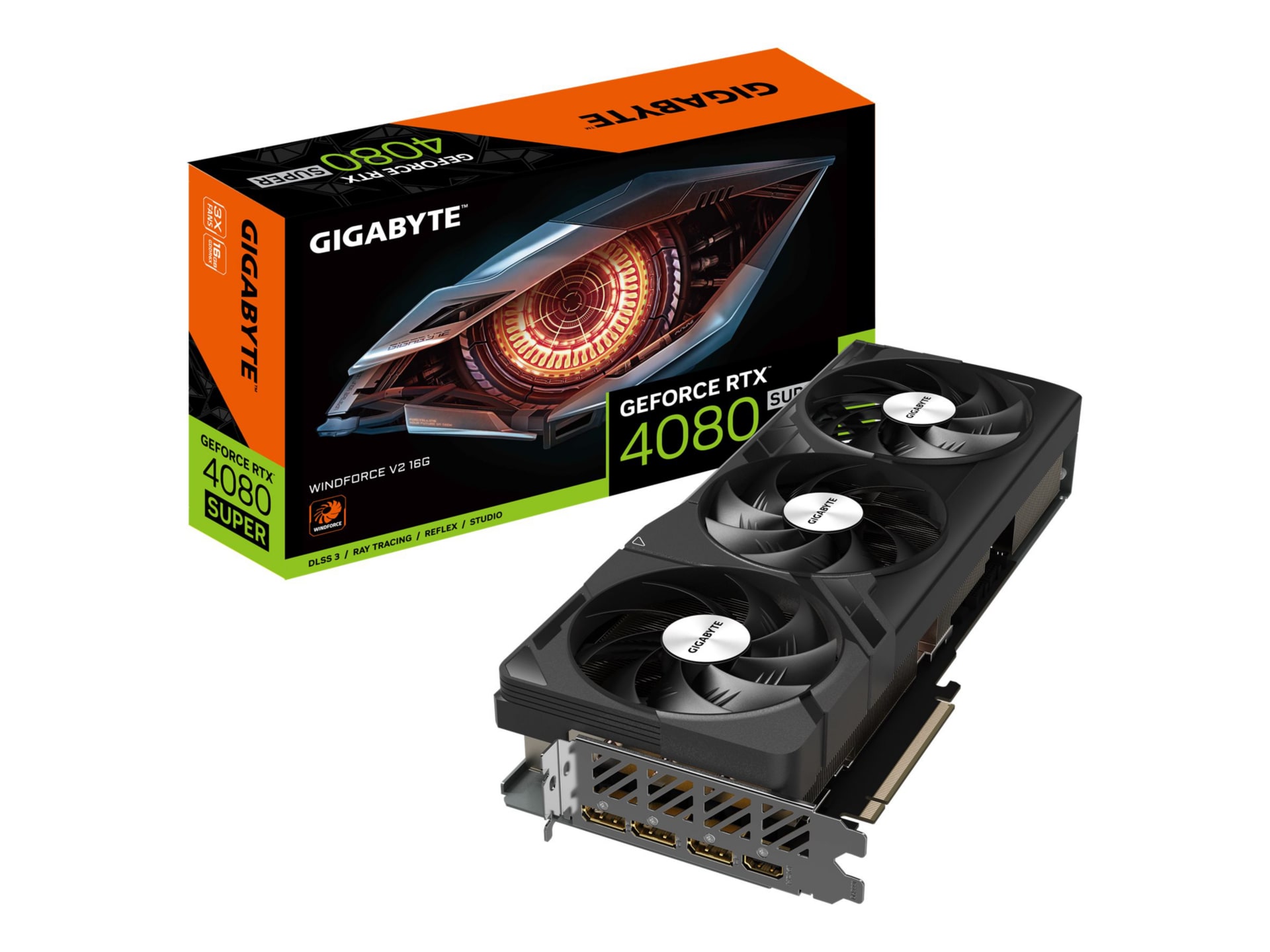 Gigabyte GeForce RTX 4080 SUPER WINDFORCE V2 16G - graphics card - NVIDIA GeForce RTX 4080 SUPER - 16 GB