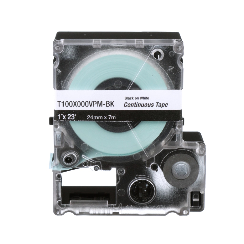 Panduit PXE T100X000YKM-BK MP Printer Cont Tape, Safety & ID, Polyester, Bl