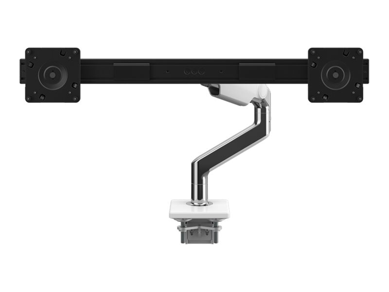 Humanscale M8.1 mounting kit - for 2 LCD displays - aluminum, white trim