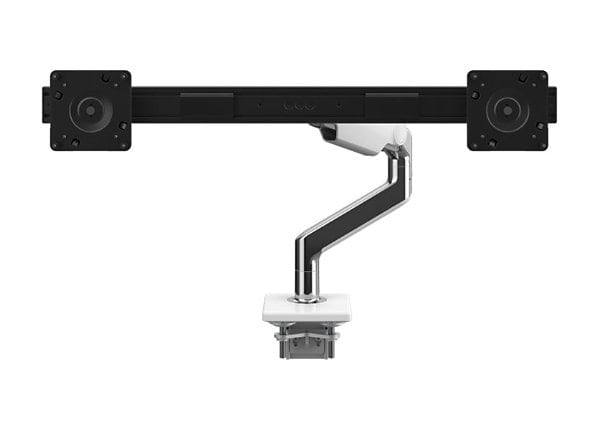 Humanscale M8.1 mounting kit - for 2 LCD displays - aluminum, white trim
