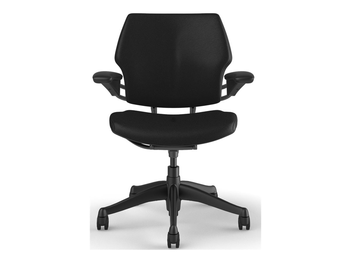 Humanscale Freedom - chair - ticino (chrome-free leather) - obsidian, noir