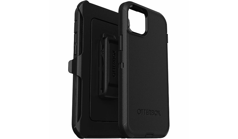 OtterBox Defender Carrying Case (Holster) Apple iPhone 15 Plus, iPhone 14 Plus Smartphone - Black