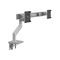 Humanscale M8.1 mounting kit - adjustable arm - for 2 LCD displays - silver