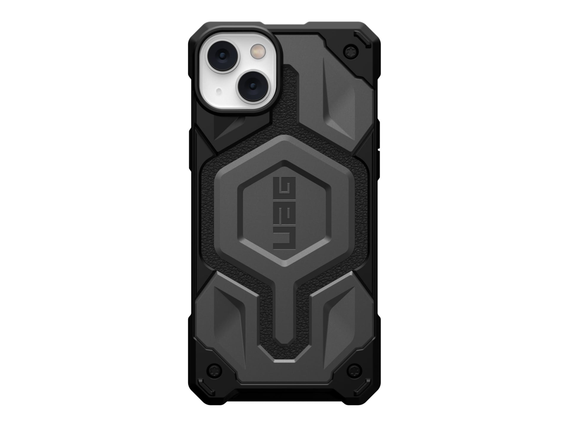 UAG Rugged Case for iPhone 14 Plus [6.7-in] - Monarch Pro Silver - back cover for cell phone