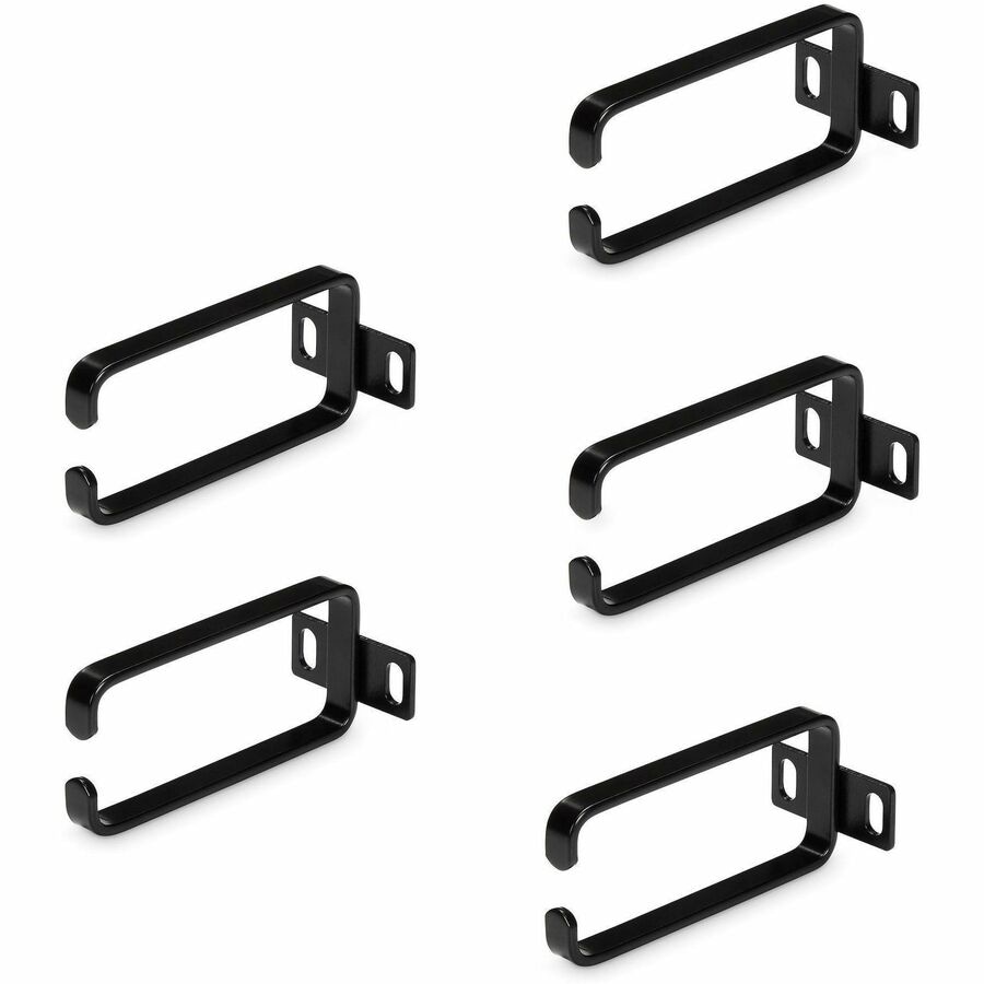 StarTech.com 5-Pack 1U Vertical Cable Management D-Ring Hooks, Server Rack Cable Management, Cable Manager, Network Rack