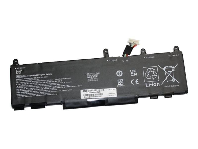 BTI M73466-002-BTI 11.58V 51.3WHR LI-ION BATTERY