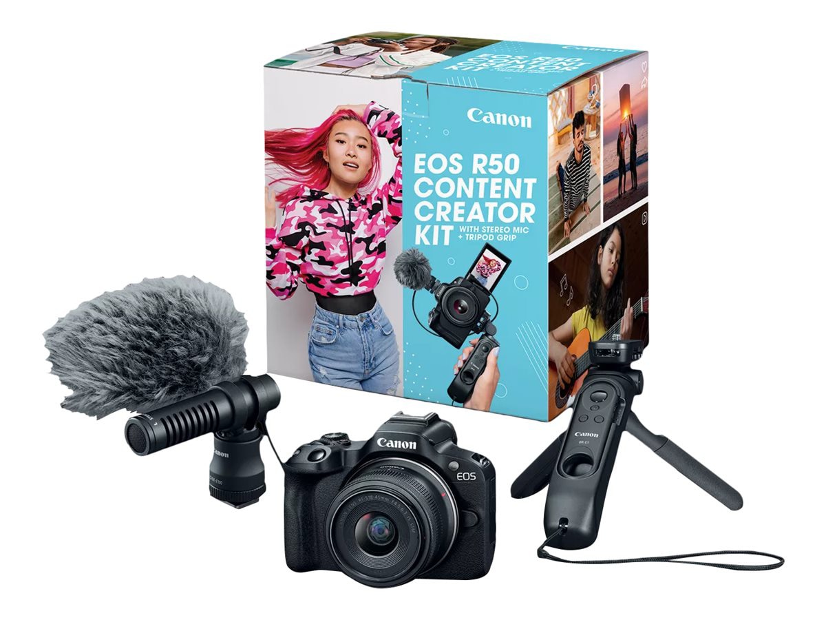 Canon EOS R50 - Content Creator Kit - digital camera RF-S 18-45mm F4.5-6.3