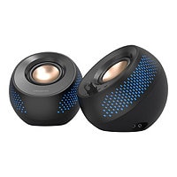 Creative Pebble X 2.0 Bluetooth Speaker System - 15 W RMS - Black