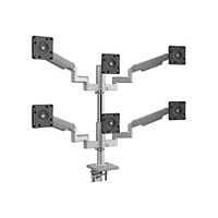 Humanscale M/FLEX M2.1 mounting kit - for 6 LCD displays - silver, gray tri